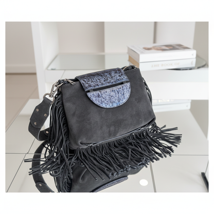 Elite Kazar gris azul con flecos