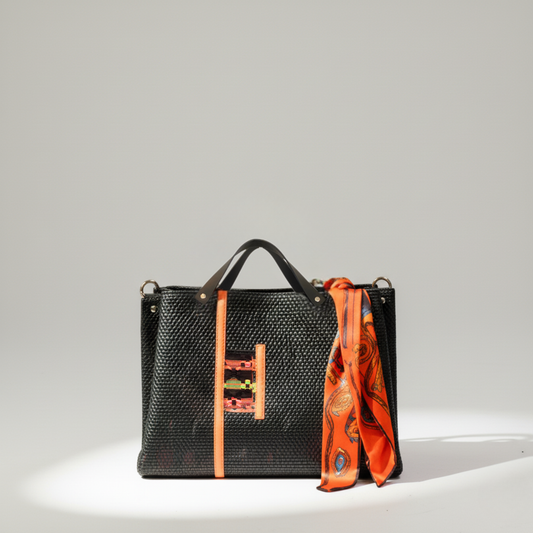 Boho Nateo negro naranja