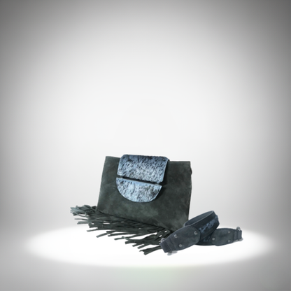 Elite Kazar gris azul con flecos