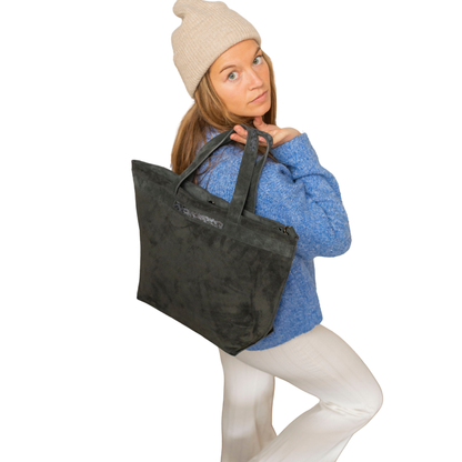 Bolso de mano Elite Kador gris azul